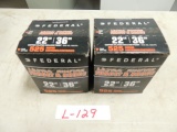 2 boxes 525 each box federal 22 long rifle 36 gr.