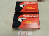 2 bricks 10 boxes of 50 per box 1000 rounds total amercian eagle 22 long ri