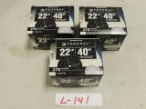 3 boxes 275 per box 825 total rounds federal 22 long rifle