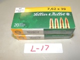 2 boxes of 20 per box Lellier & Bellot 7,62x39 123 gr.