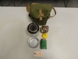 personal militay gas stove with bag and gas candle matches