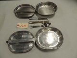 1 - 1966 and 1945 Army Mess Kit with 1 set of silveware