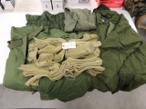 sweed insulated parka,pants and bibs, 1 pair of military pants and 12 pair