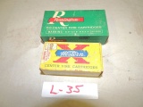 1 box 50 western 32 automatic 71 gr. full metal jacket and 1 box 50 remingt