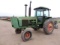 John Deere 4430 diesel tractor, 8567 hours showing, quad range, 16.9-38 rea