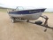 1976 Lund 17ft fishing boat with spartan trailer, motor has not been starte