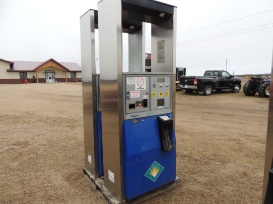 gas pump; used for regular, supreme, & unleaded, taxed item, unknown condit