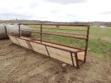 Fence line cattle feeder, 20 ft, adjustable, new, taxed item