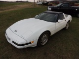 1991 Chevy Corvette coupe 2 door, 5.7L V8, white in color, some scratches a