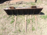 skid steer attachment manure fork, taxed item
