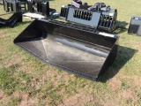 DTN unused 78 inch swale bucket skid steer attachment, taxed item