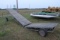 Steel 2 section roll in dock 3ft 6 inches wide by 24 ft long , taxed item