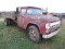 1957 Ford F600 Truck with manual Transmission not running, titled, red, 14