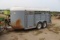 1980 Kiefer 16ft stock trailer, good floor, rubber mats, titled