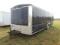 2003 Hallmark Enclosed 26ft Car Trailer, Rear fold down door, side access d