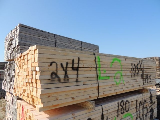 one bunk of 2x4x105 1/2 inch long lumber 195 pieces.  pickup at our facilit