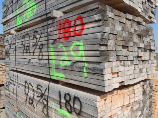 one bunk of 2x4 x 92 5/8 inch long lumber 180 pieces, taxed item, located o