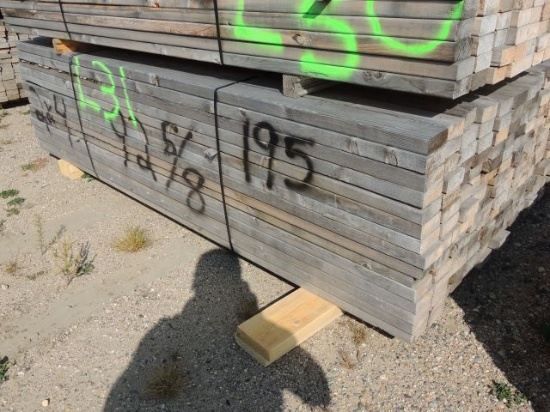 one bunk of 2x4 x 92 5/8 inch long lumber 195 pieces, taxed item, located o