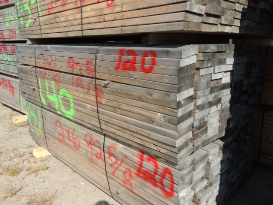 one bunk of 2x6 x 92 5/8 inch long lumber 120 pieces, taxed item, located o