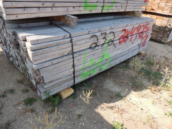 one bunk of 2x4 x 92 5/8 inch long lumber 232 pieces, taxed item, located o