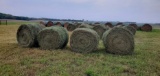 12 round bales 3rd crop put up with no rain, approx. 700 lb bales, alfalfa