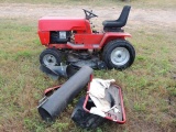 Snapper riding lawn mower 18HP twin cyl. Brigs motor, unknown condition, ta