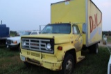 1984 GMC 6000 Van Truck, 16ft enclosed box, rear roll up door, was a lumber