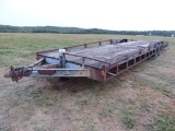 Yaht Club 8x32ft flatbed trailer with torsion axles, tandem, titled, AATE55