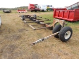 Round bale wagon with newer tires