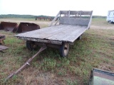 14 ft hay rack with JD running gear