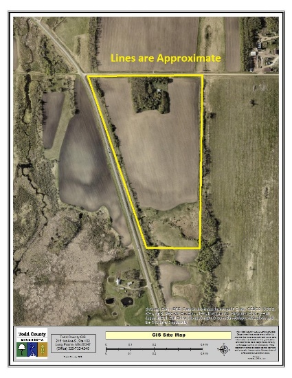 76.49 +/- Acres, farmstead, buildings, and hwy 71 frontage