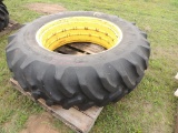 18.4-38 JD rim and tire (M)