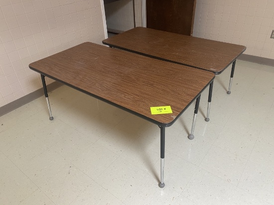 2-rectangle tables 5ftx30in