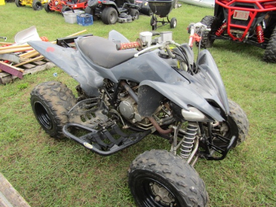2008 Yamaha Raptor 250 ATV, runs but no battery