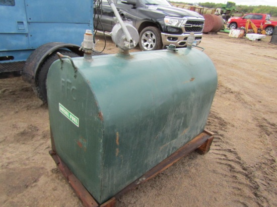 2 compartment 300 gallon fuel barrel