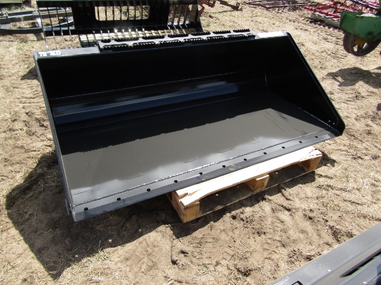 72 inch Low Profile Bucket Skid Steer Attachment