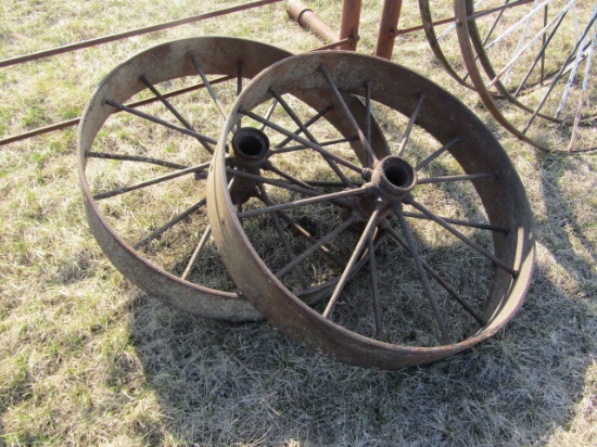 1 Set of Threshing Machine Steel Wheels