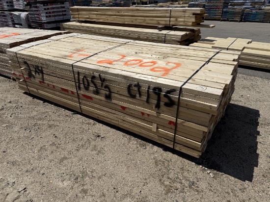 Lumber Unit - 2x4x105 1/2 inch - 195 Pieces