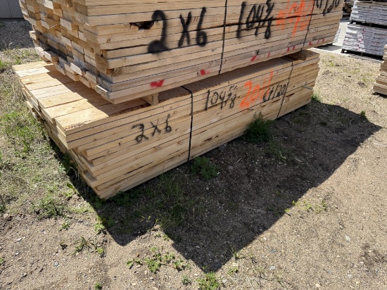 Lumber Unit 2x6x104 5/8 inch - 120 Pieces