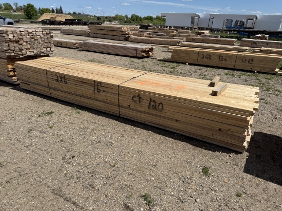 Lumber Unit 2x6x16 foot - 120 Pieces