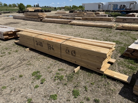 Lumber Unit 2x10x13 foot 6 inches - 63 Pieces