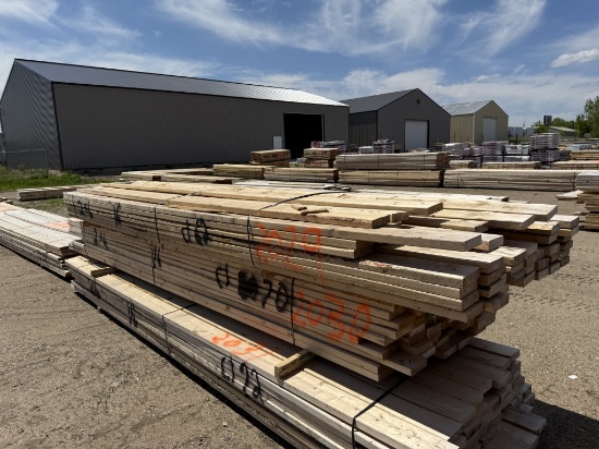Lumber Unit 2x6x14 foot to 16 foot mix - 62 Pieces