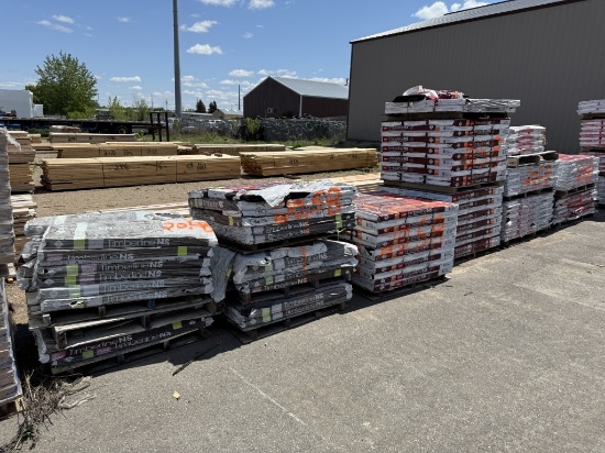 14 misc pallets of shingles