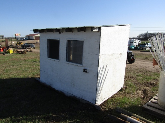 6x8 Wooden Frame Chicken Coop