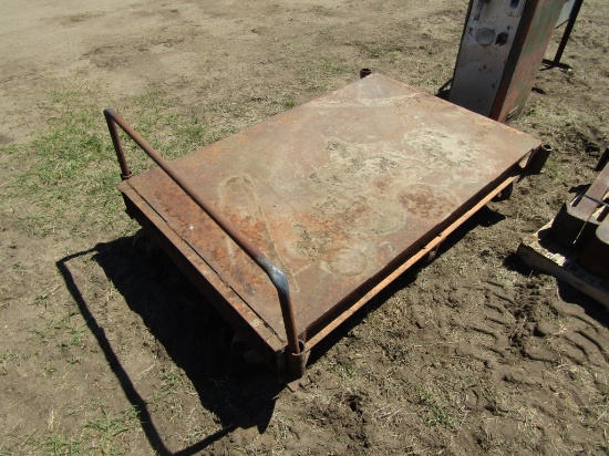 5 foot by 3 foot Steel Rolling Cart