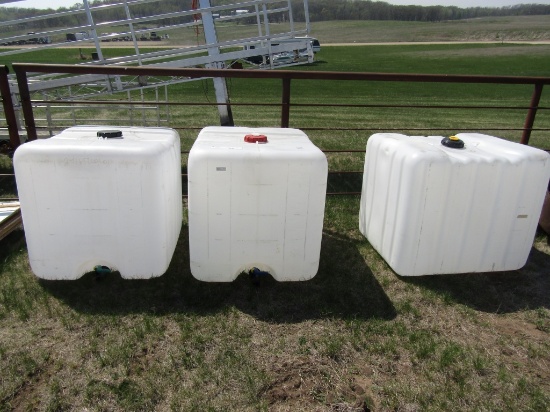 3 - 250 Gallon Tote Barrel's