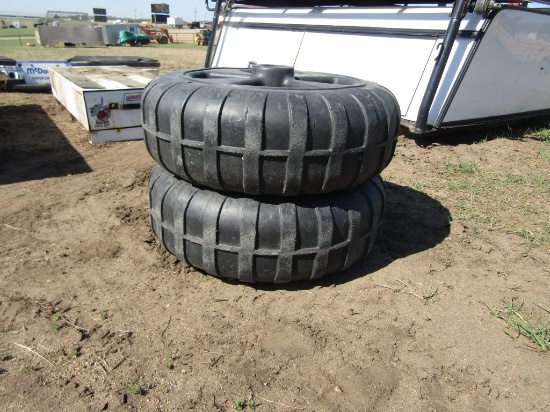 Two Boat Lift Wheels