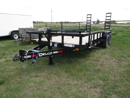 2025 20ft. Delco Equipment Trailer