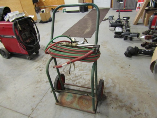 Oxygen Settling Torch on a Cart