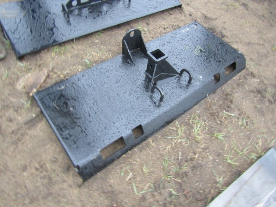 HD  Skid Steer Receiver Hitch w/Holders